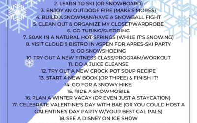 My Winter 2020 Bucket List